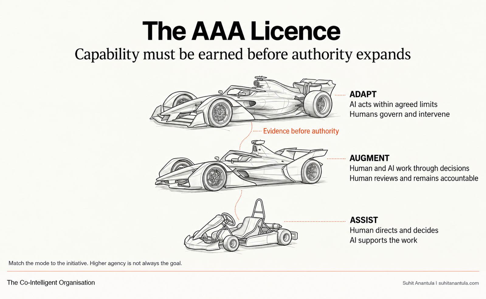 The AAA Licence: Assist, Augment, Adapt